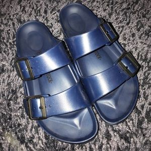 Blue ultra light weight “plastic” sandal